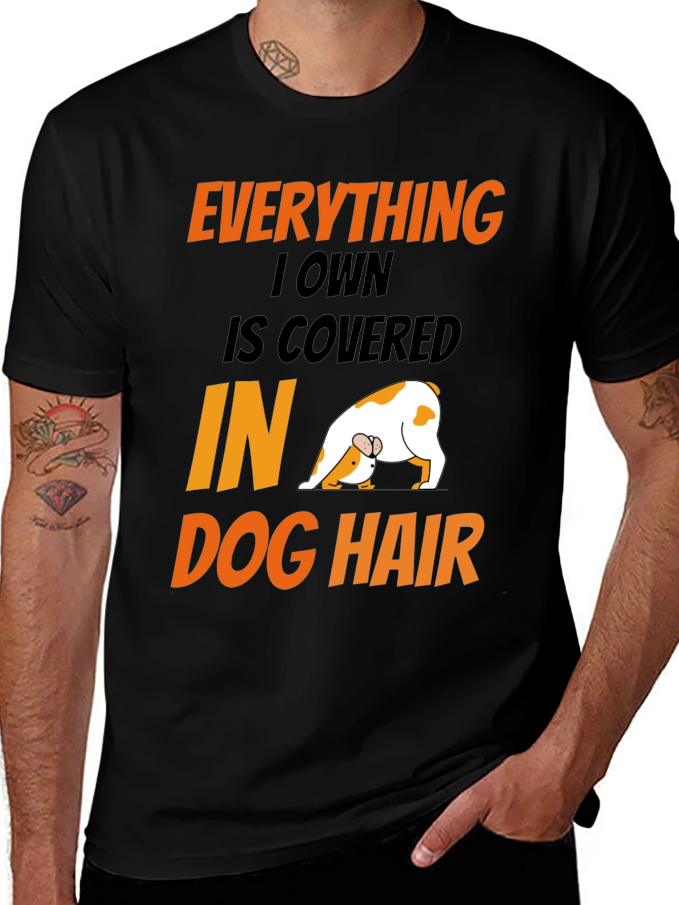 Dog Hair T-Shirt: Funny Dog Lover Tee