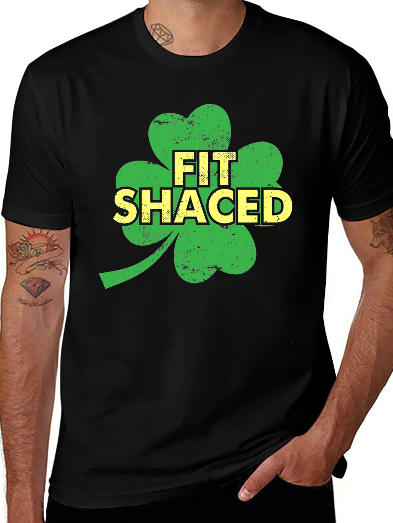 Variant 9 of Fit Shaced Shamrock St. Patrick's Day T-Shirt