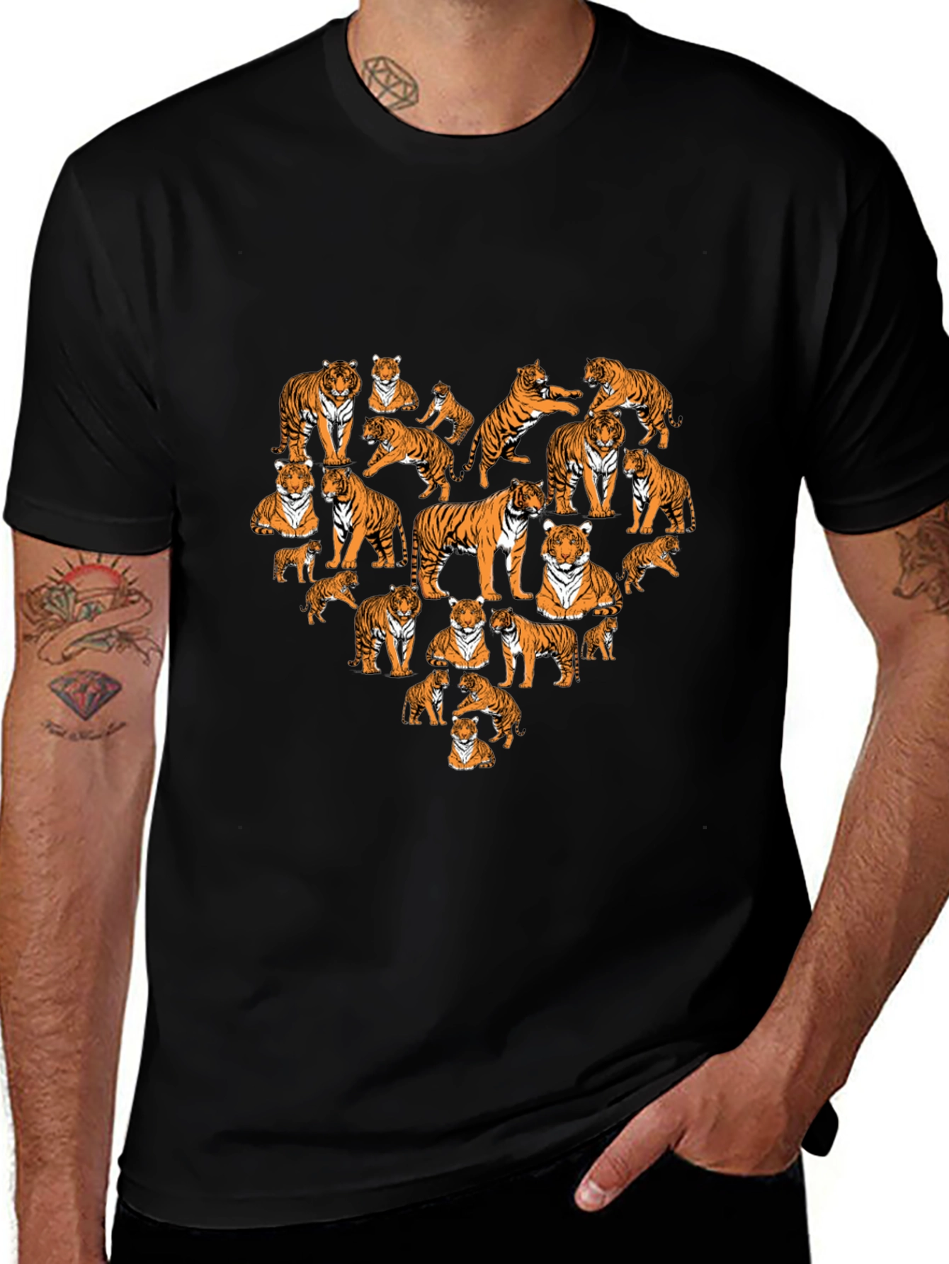 Tiger Heart Graphic Tee