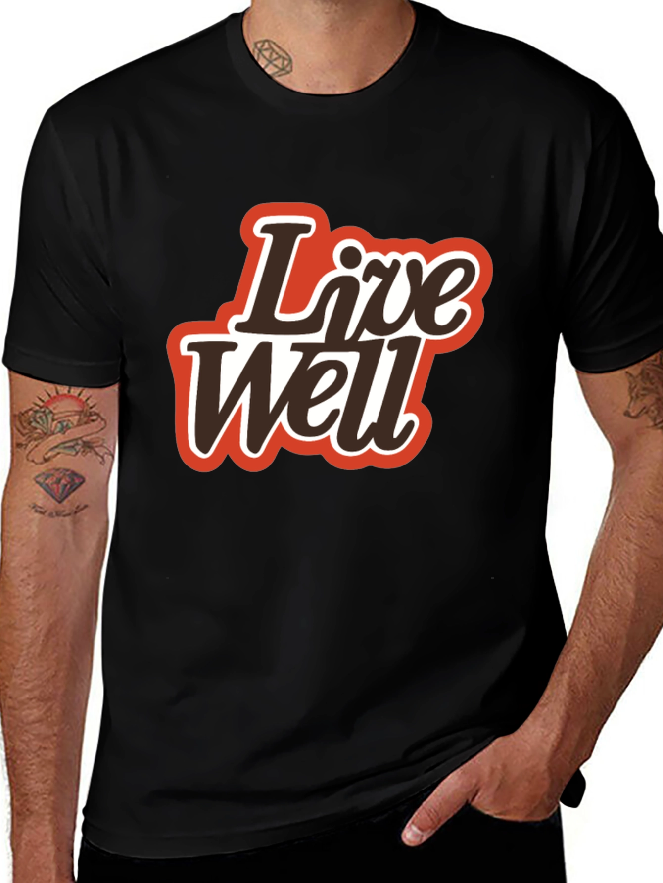 Variant 28 of Live Well Graphic T-Shirt