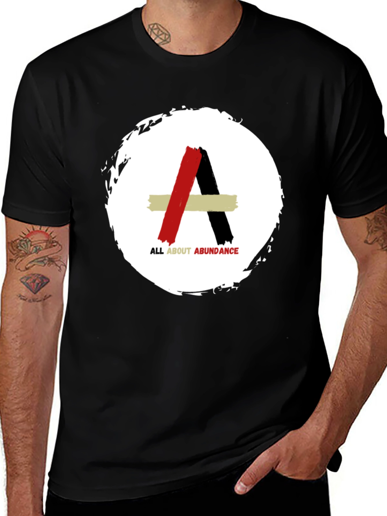 Variant 4 of All About Abundance Graphic Tee - Black