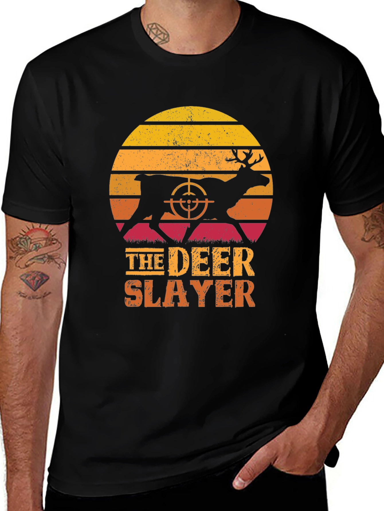 Variant 4 of The Deer Slayer Graphic T-Shirt