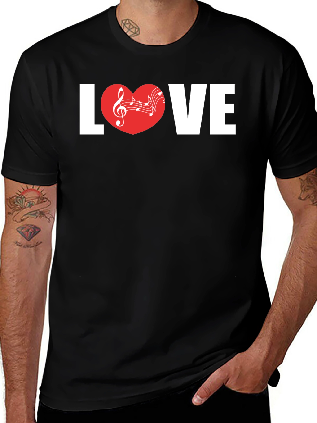Variant 23 of Love Music Graphic Tee - Stylish Unisex T-Shirt