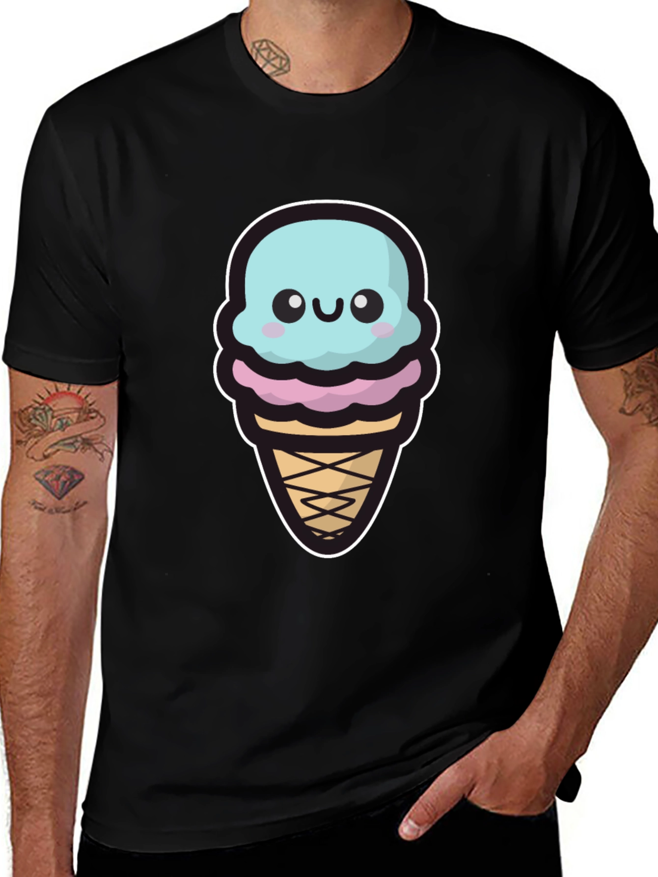 Variant 18 of Cute Ice Cream Graphic T-Shirt