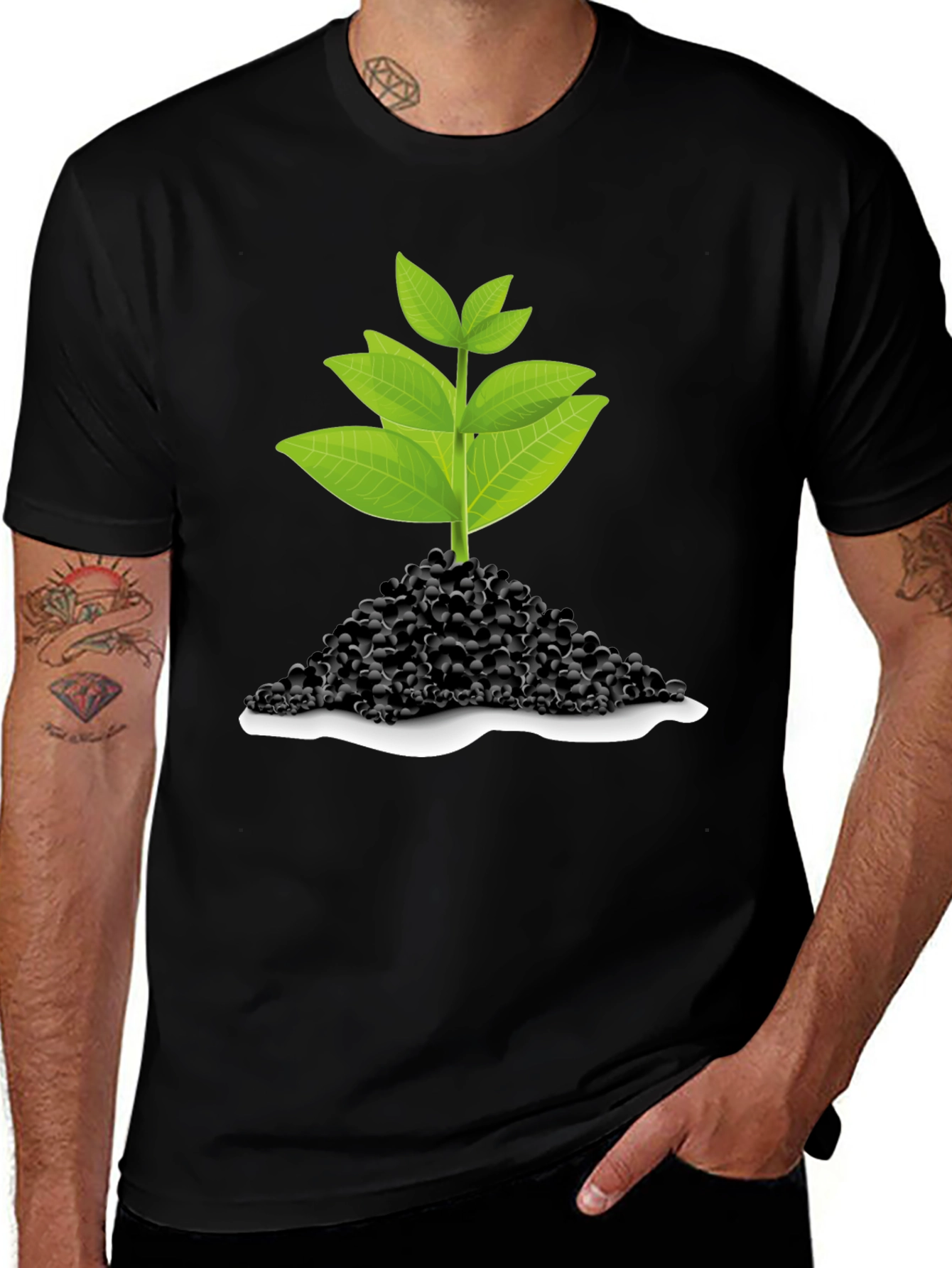 Variant 22 of Green Sprout T-Shirt - Black
