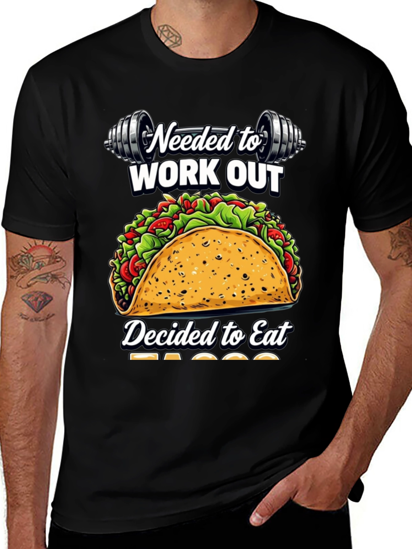 Variant 24 of Funny Taco Workout T-Shirt