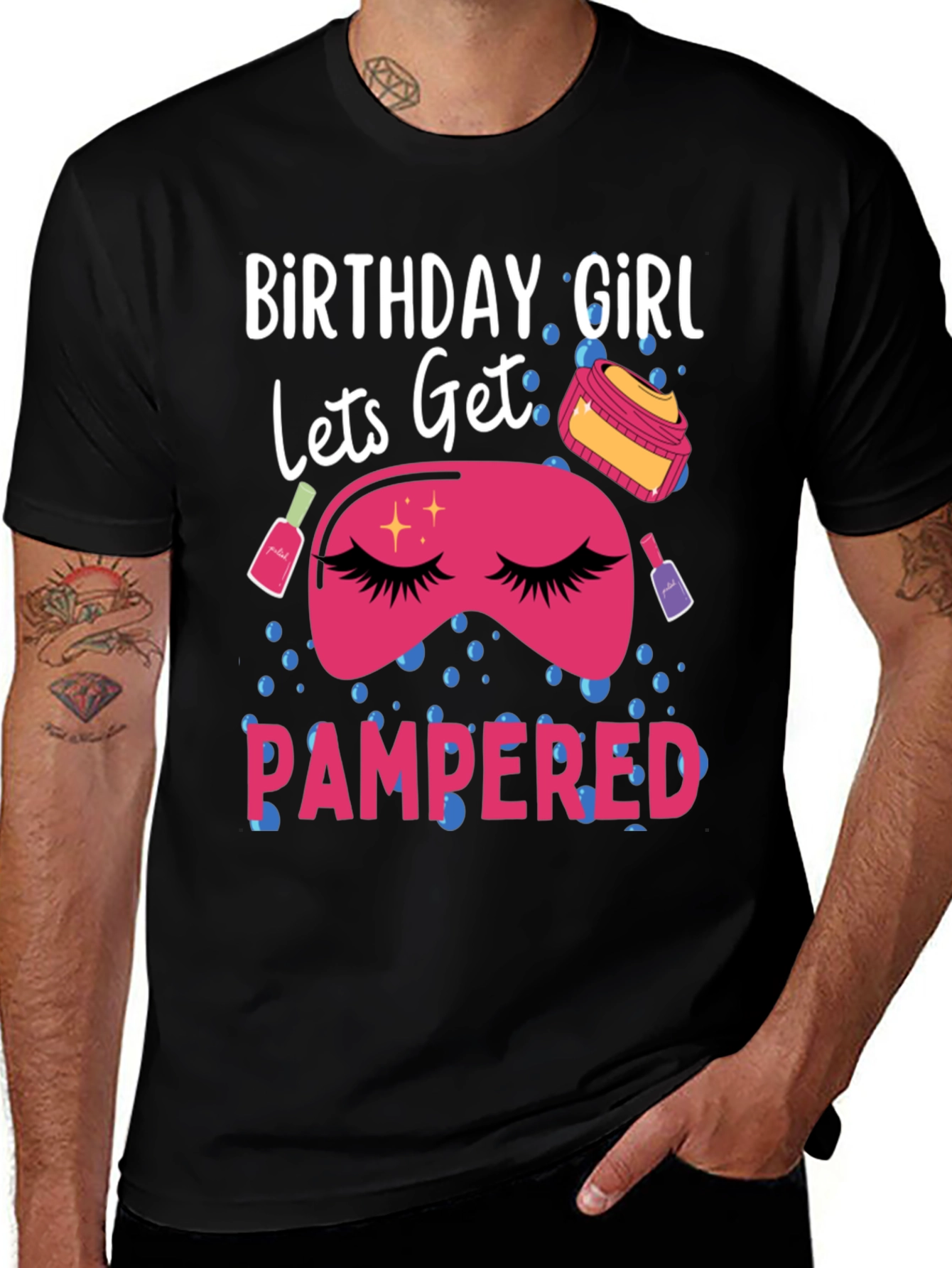 Birthday Girl Pampered T-Shirt - Spa Day Gift