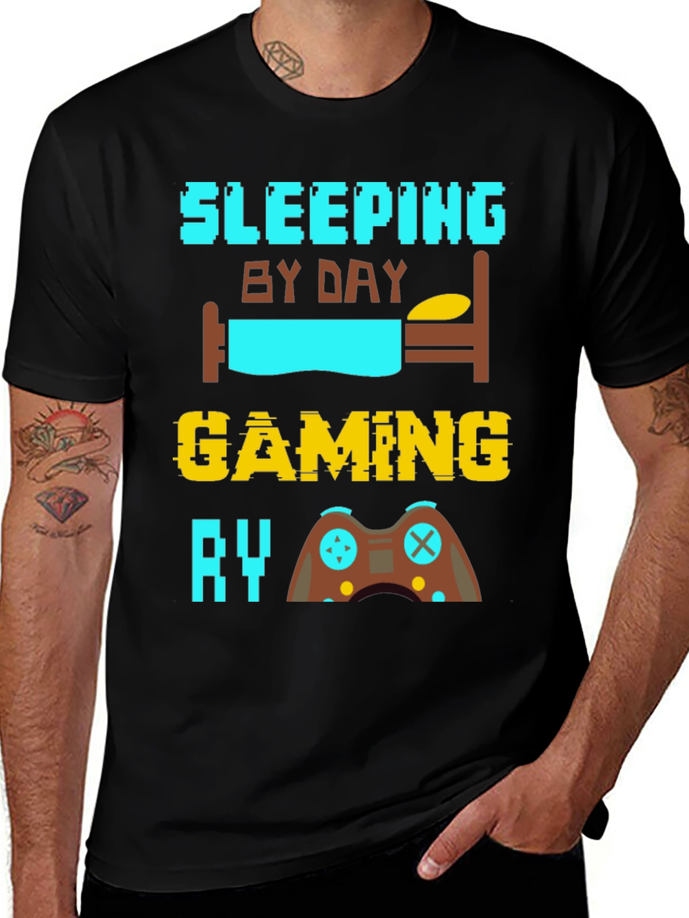 Variant 7 of Gaming All Day T-Shirt