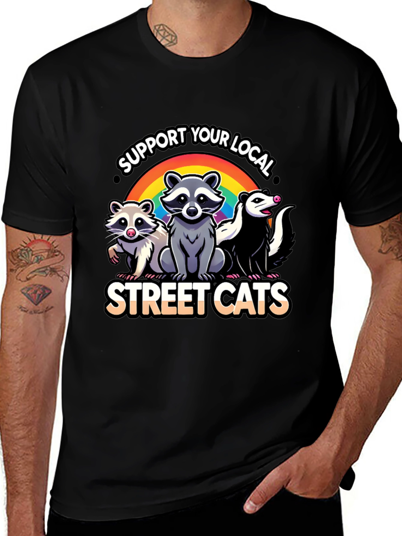 Variant 12 of Support Local Street Cats T-Shirt