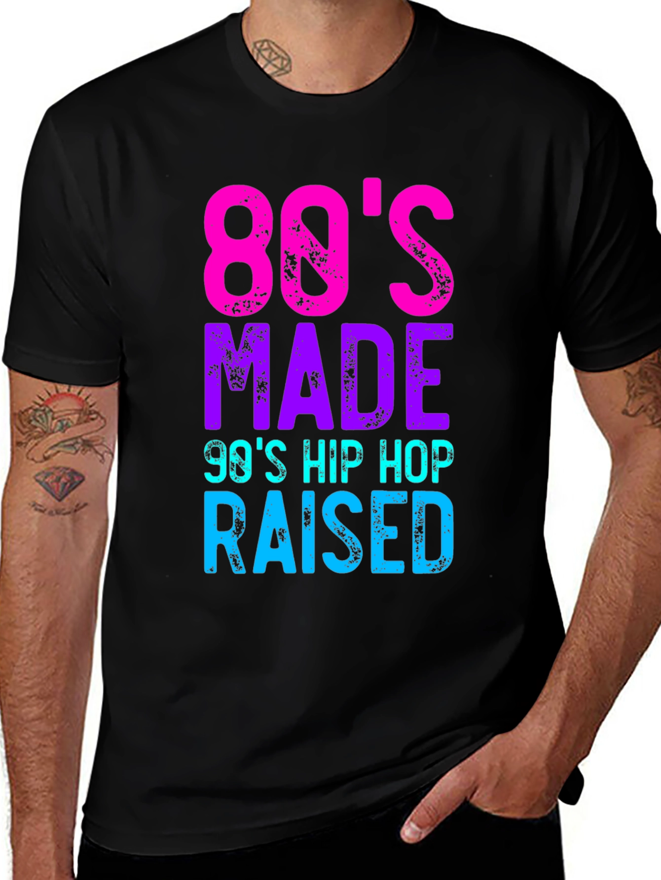 Variant 22 of 80's Made 90's Hip Hop Raised Graphic Tee