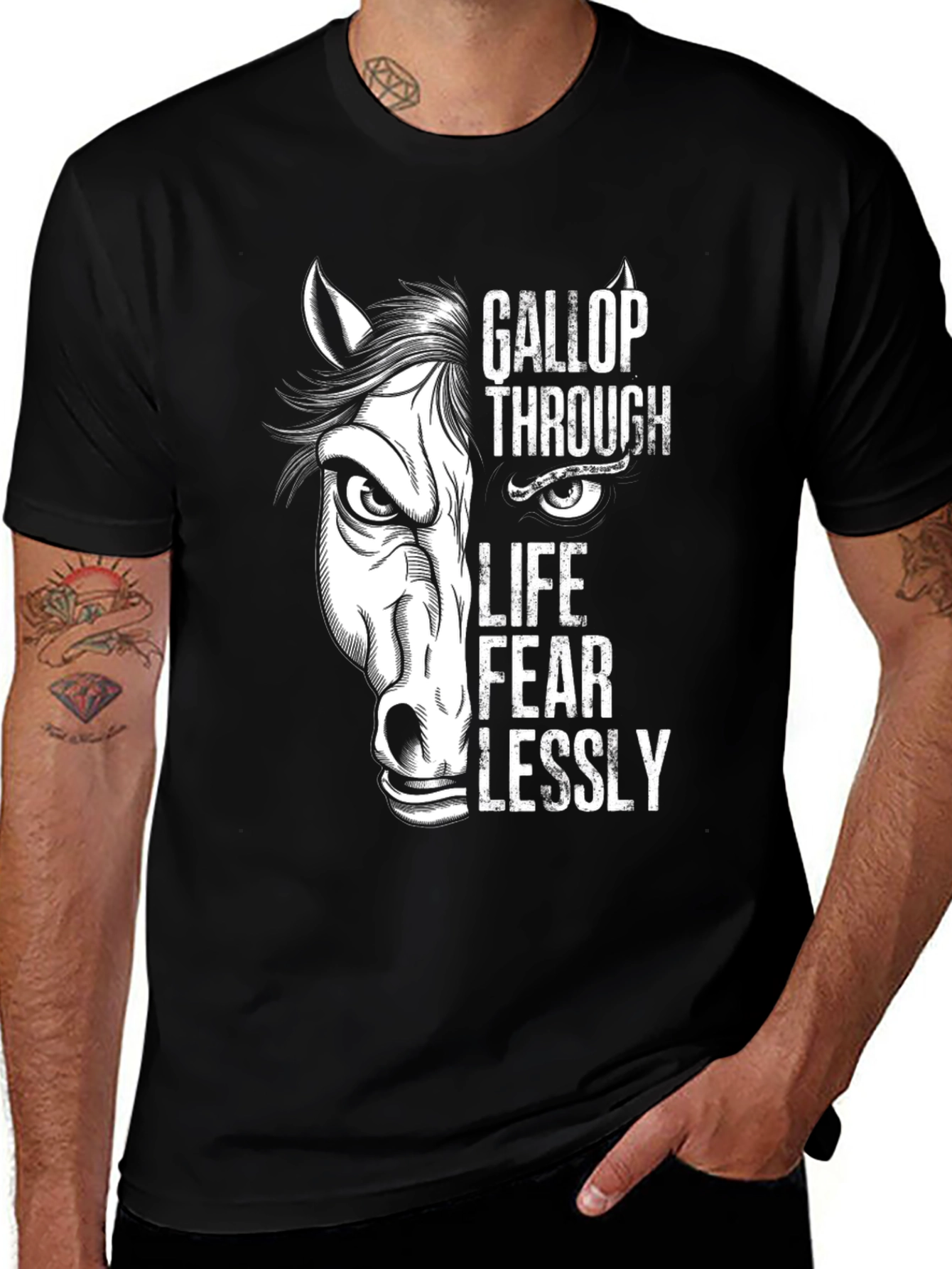 Variant 16 of Gallop Through Life Fearlessly Graphic T-Shirt
