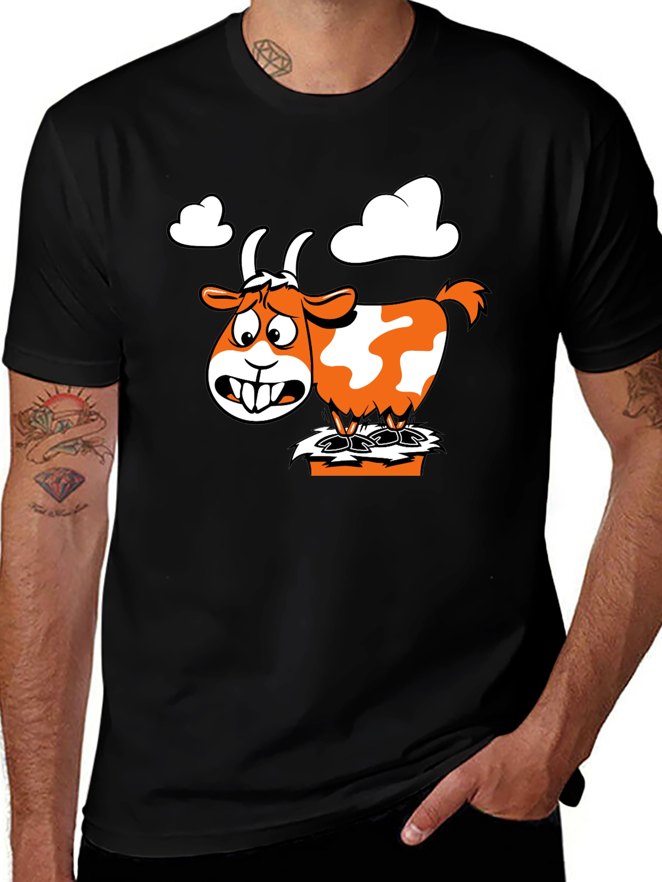 Variant 29 of Cartoon Goat Graphic Tee