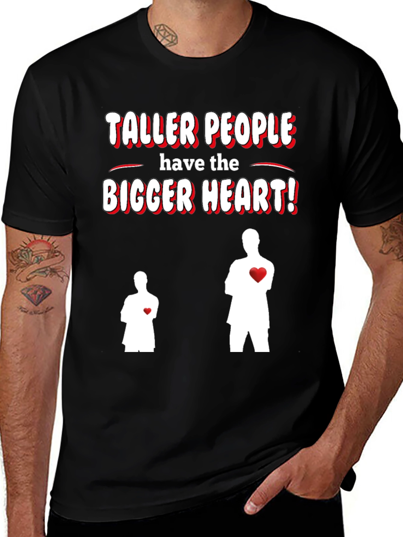 Variant 2 of Taller People Bigger Heart Graphic T-Shirt