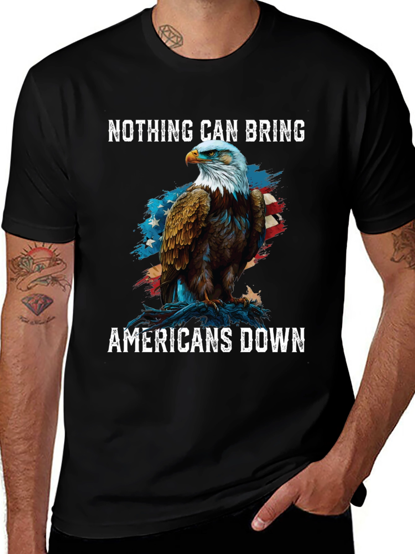 Patriotic Eagle T-Shirt: Nothing Can Bring Americans Down