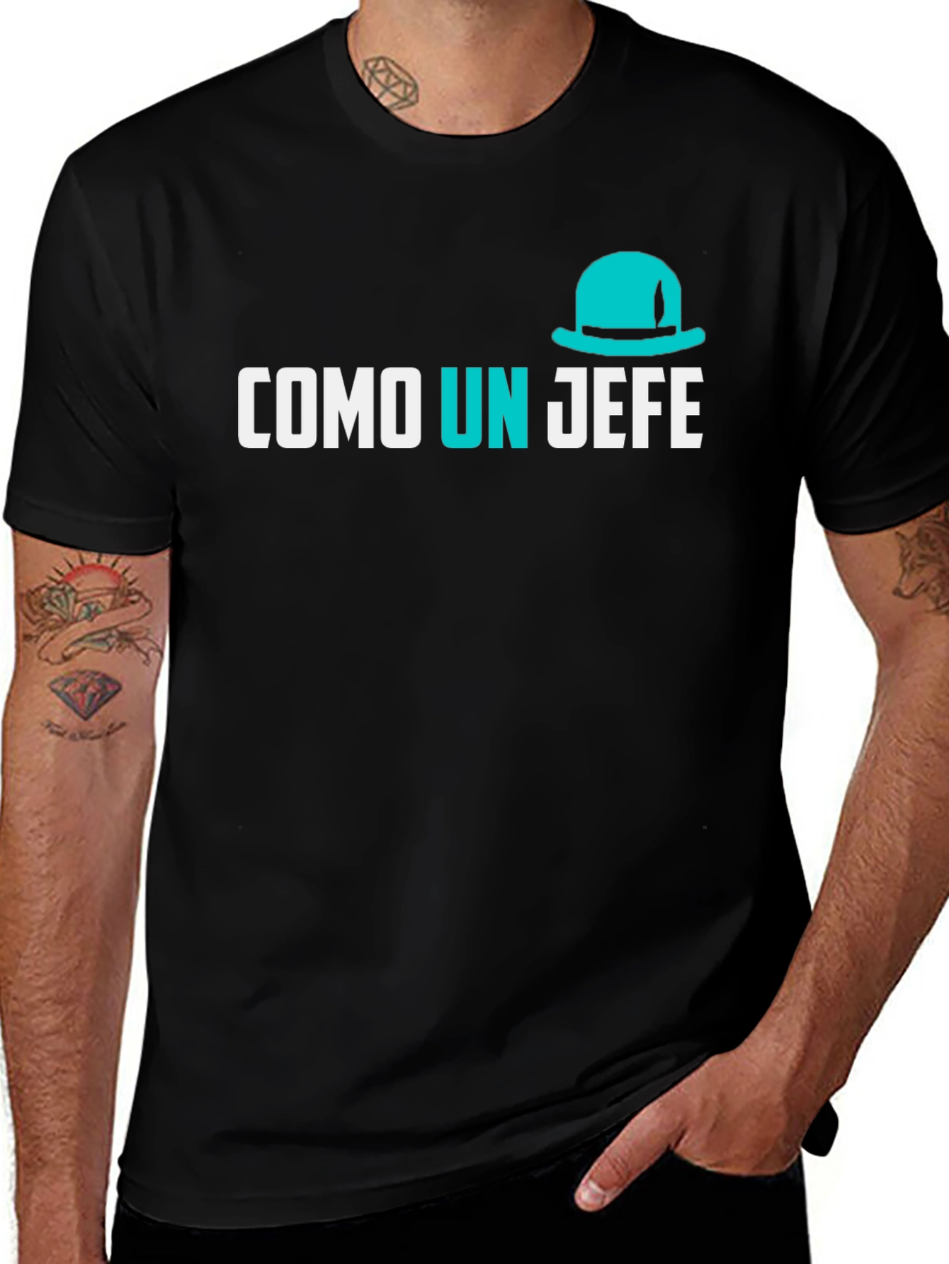 Variant 13 of Como Un Jefe T-Shirt - Black Graphic Tee