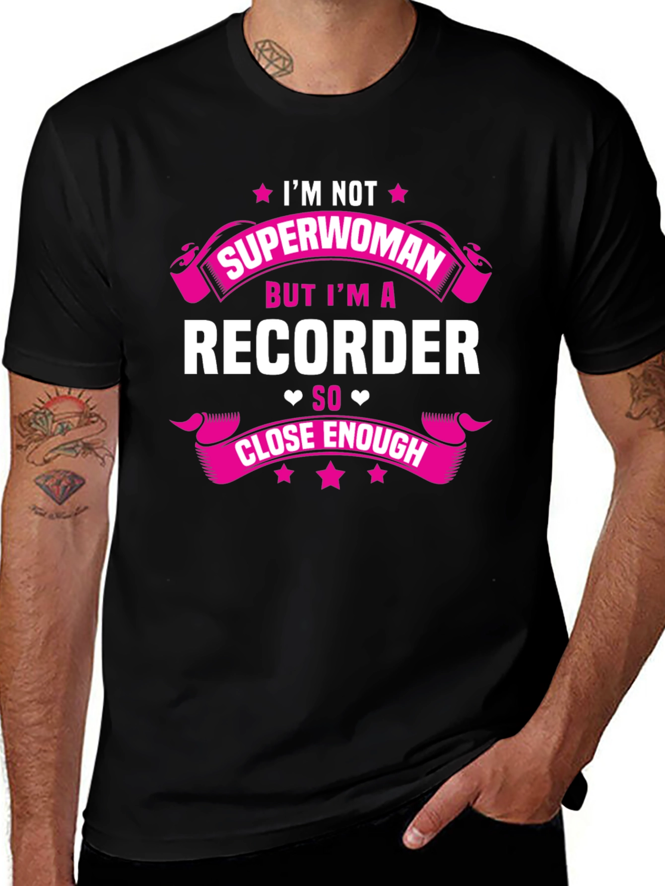 Variant 24 of I'm Not Superwoman Recorder T-Shirt