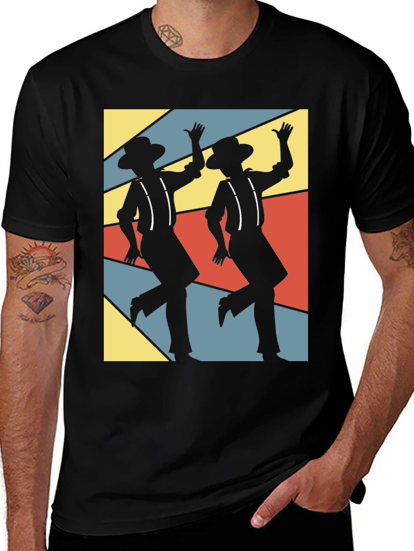 Variant 12 of Retro Dance Duo T-Shirt - Funky Design