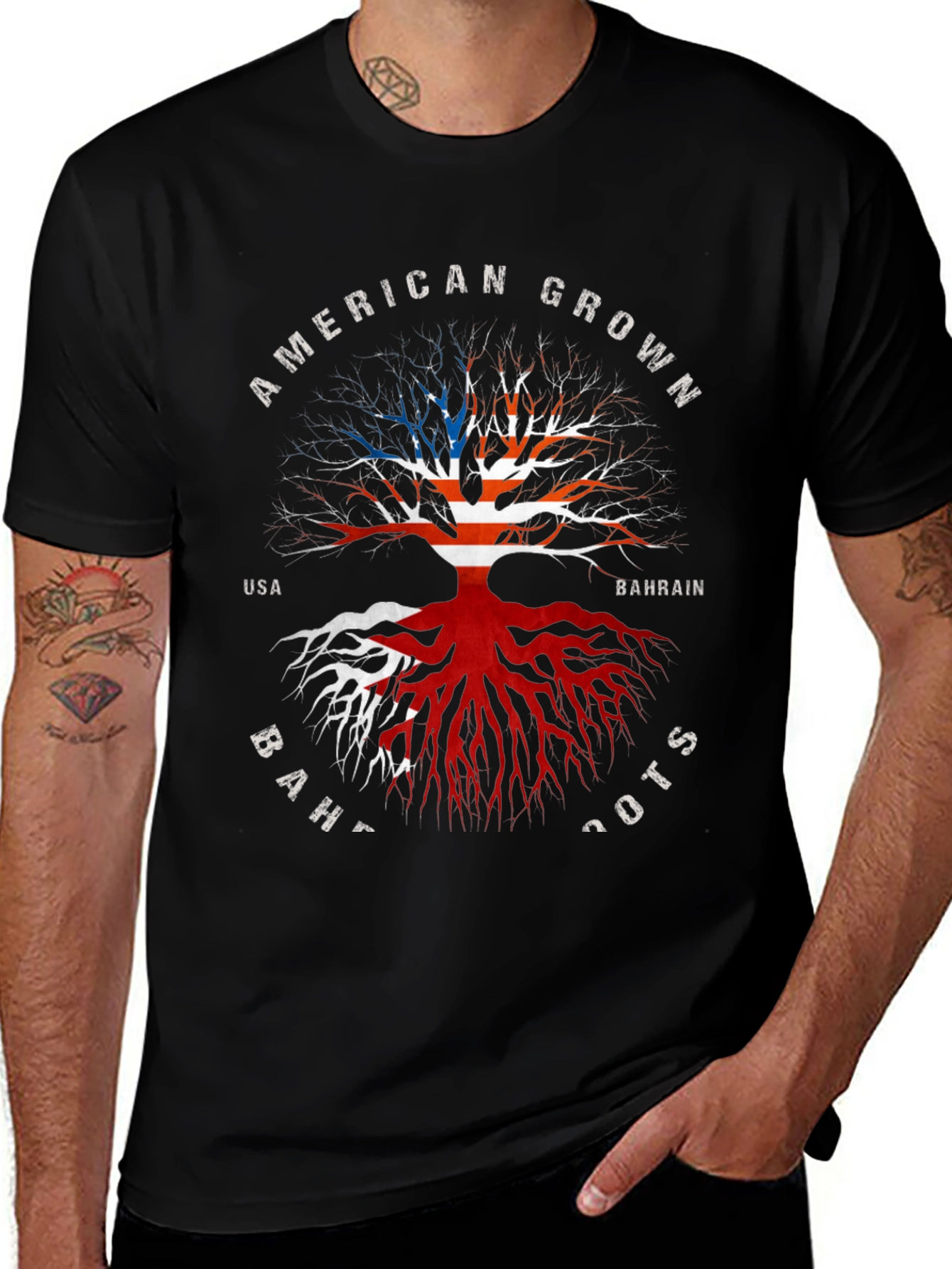 American Grown Bahrain Roots T-Shirt