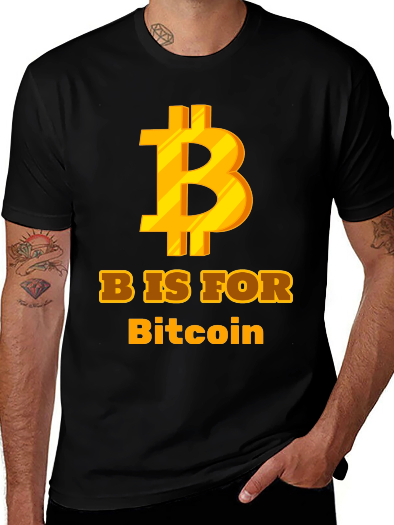 Variant 20 of Bitcoin T-Shirt - B is for Bitcoin - Crypto Tee