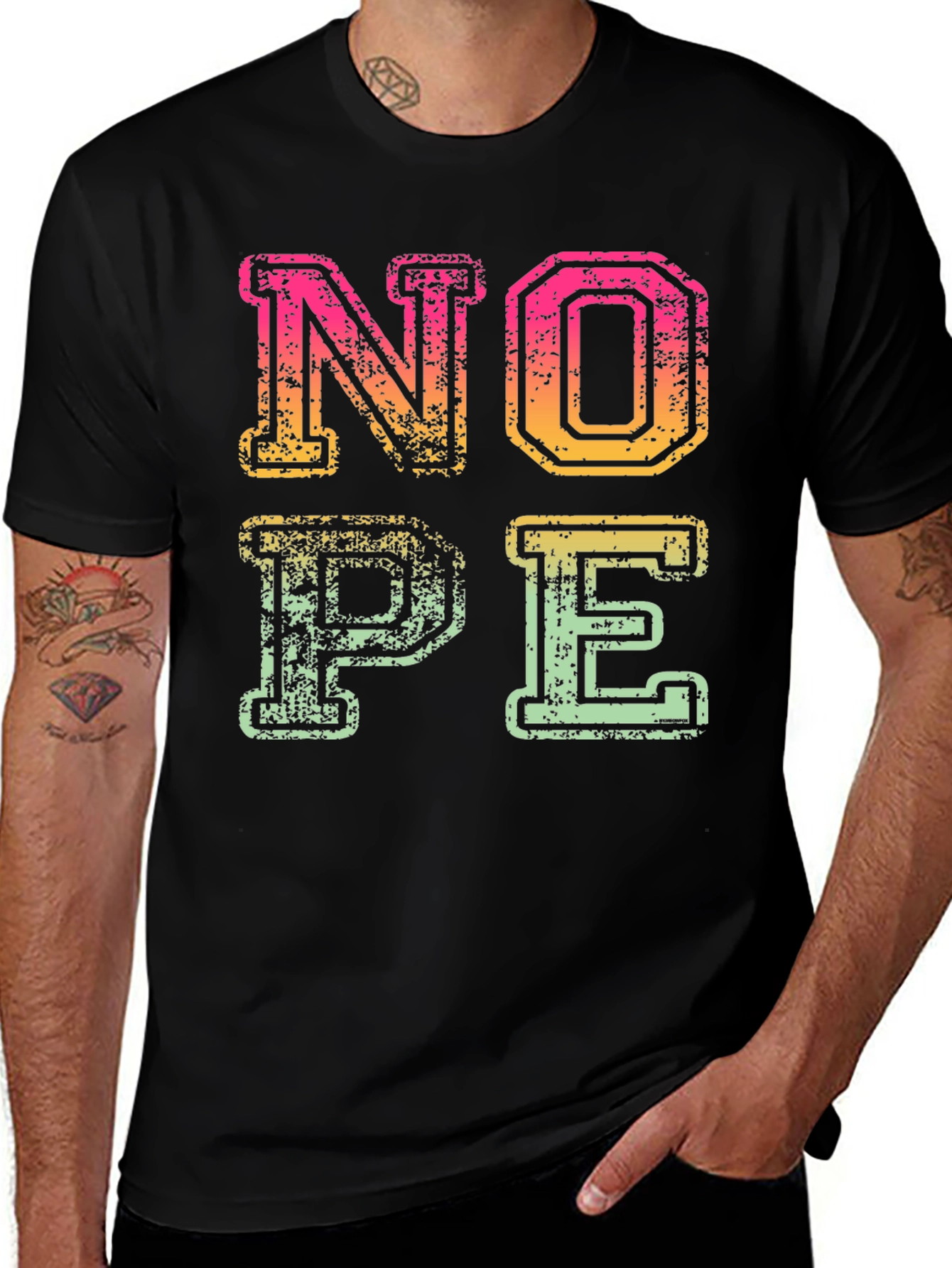 Variant 18 of Retro "NOPE" Graphic T-Shirt