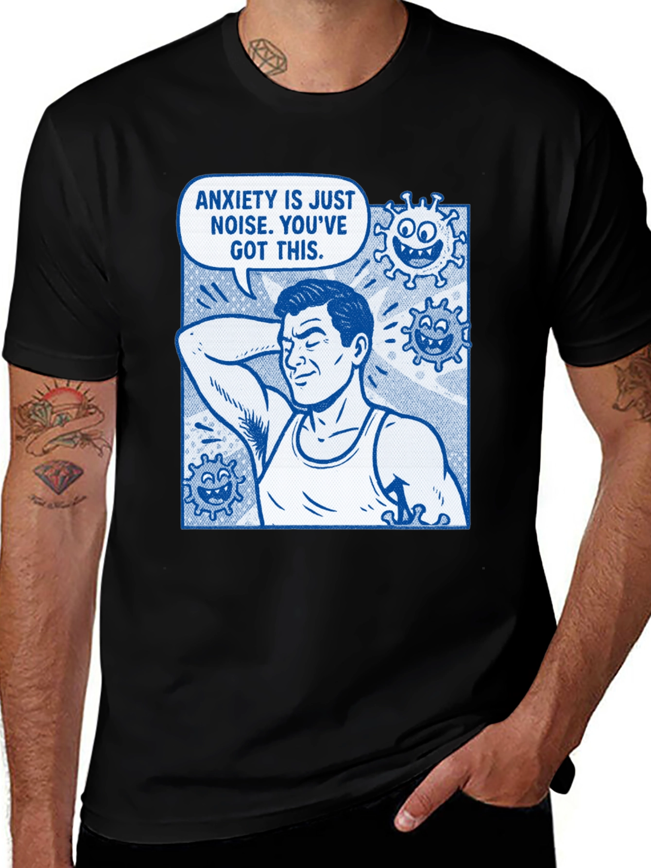 Variant 28 of Anxiety is Just Noise Graphic T-Shirt