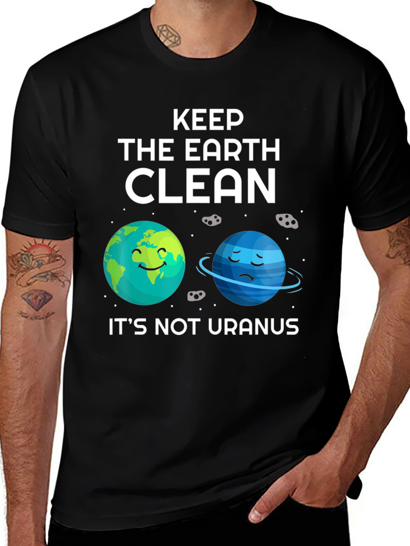 Keep the Earth Clean Funny Graphic T-Shirt