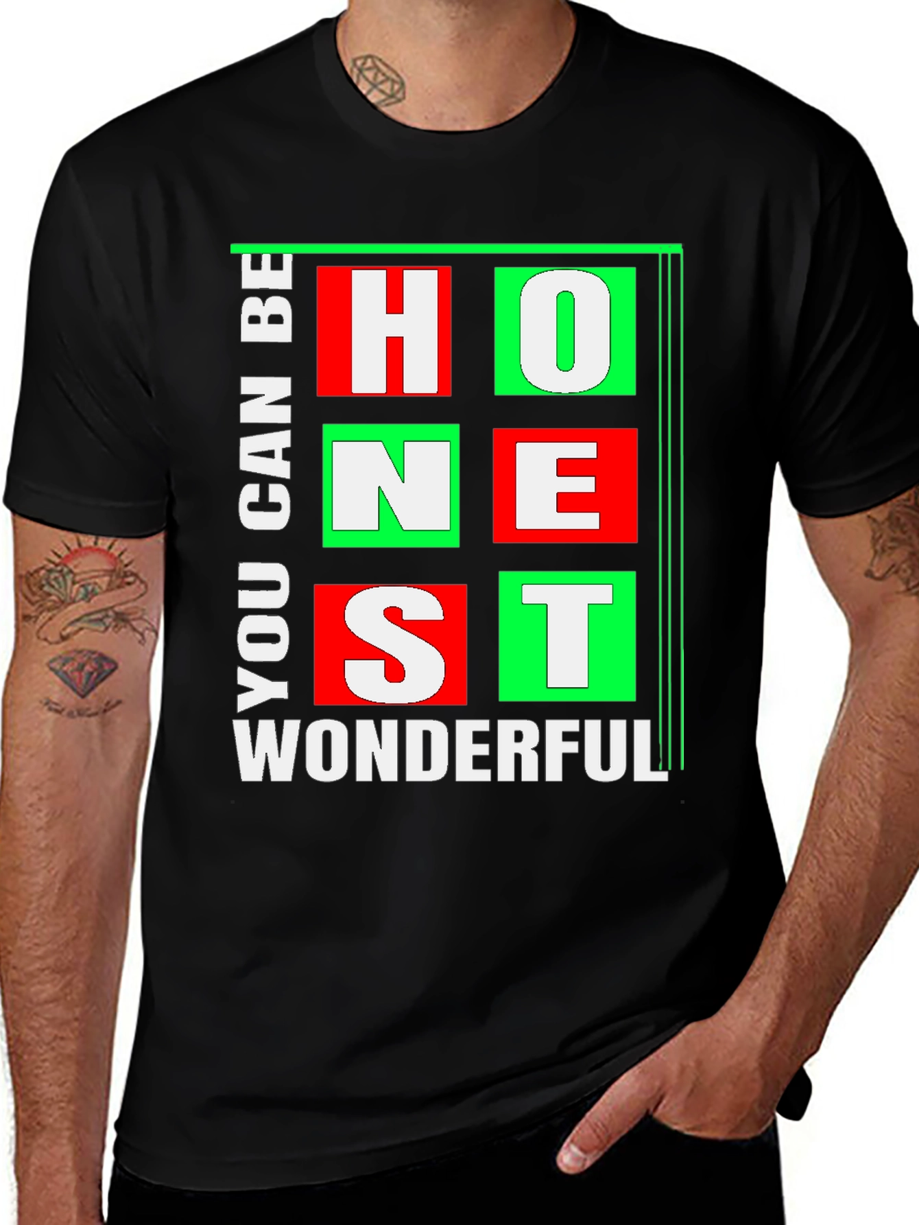 Variant 14 of Honest & Wonderful Graphic Tee