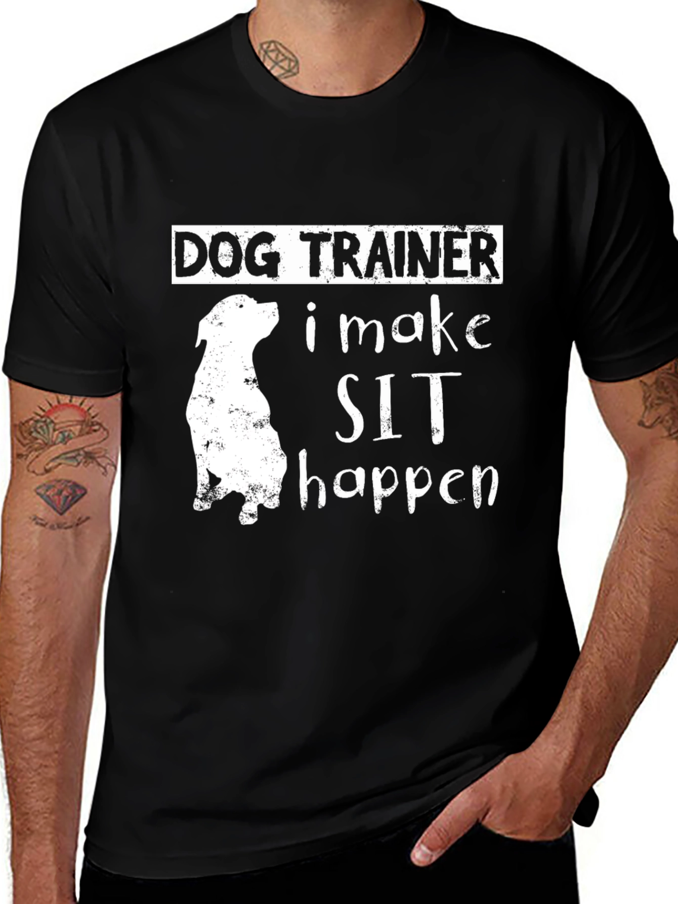 Variant 13 of Dog Trainer T-Shirt - I Make Sit Happen