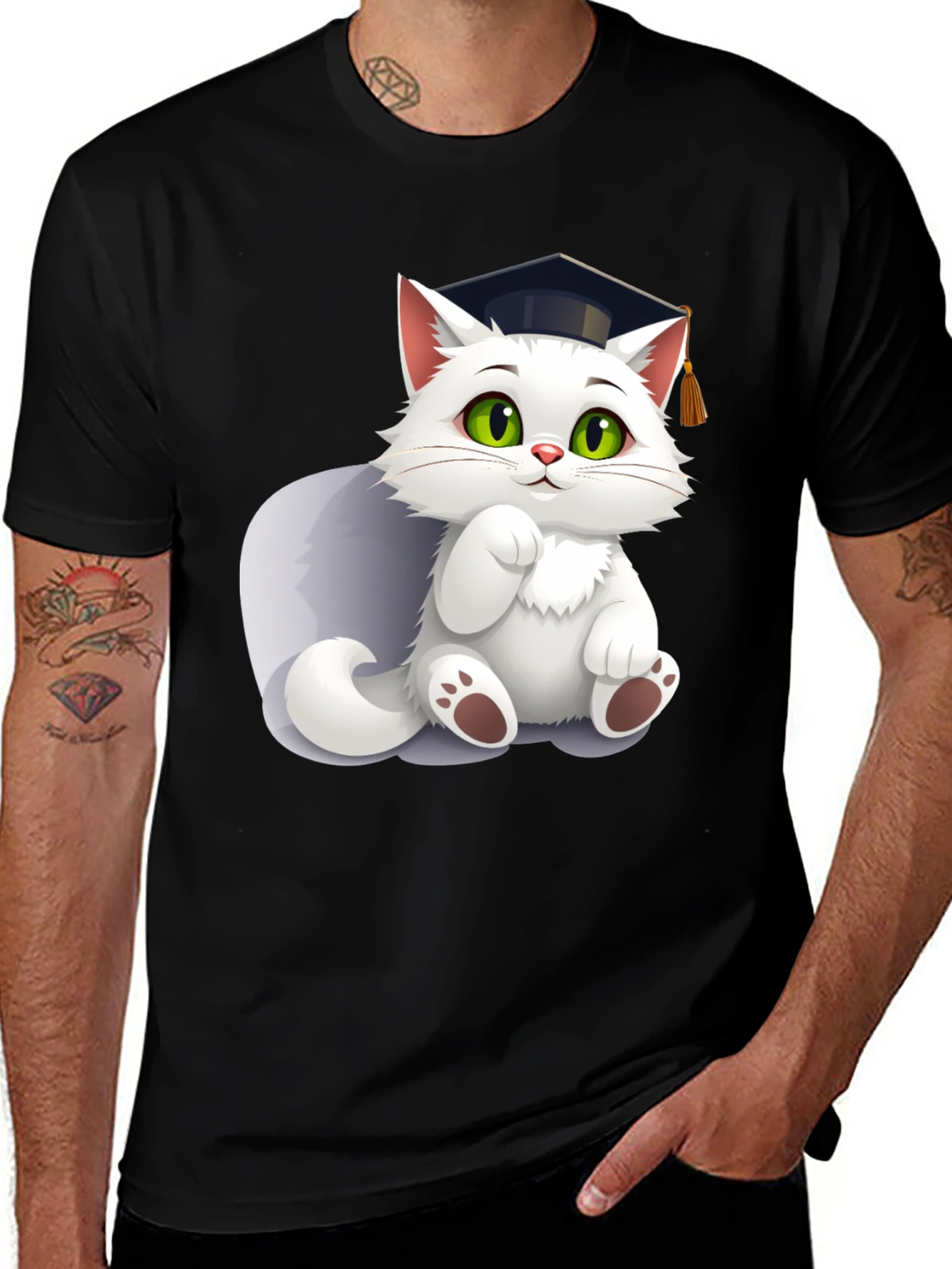 Variant 17 of Cat Graduate T-Shirt