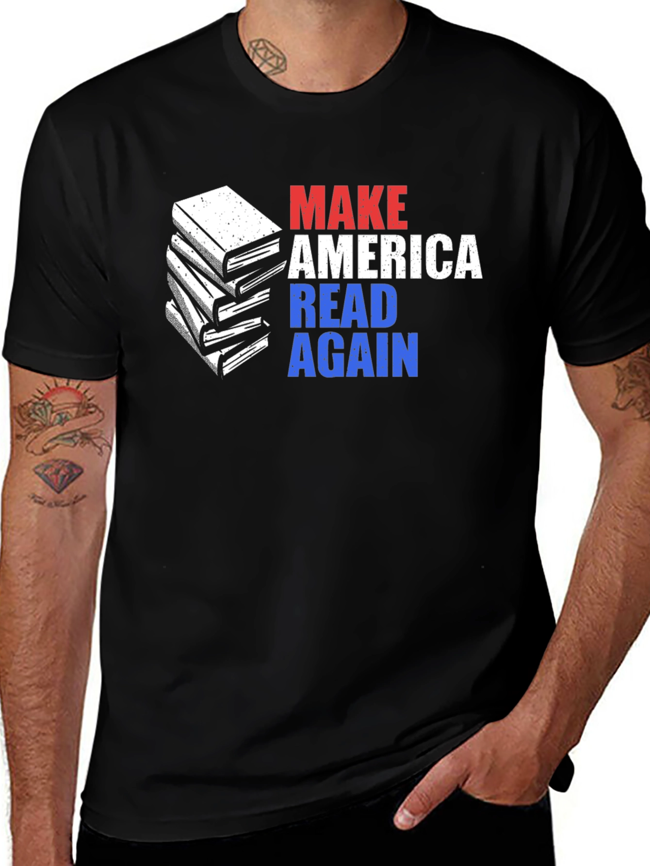 Variant 9 of Make America Read Again Graphic T-Shirt