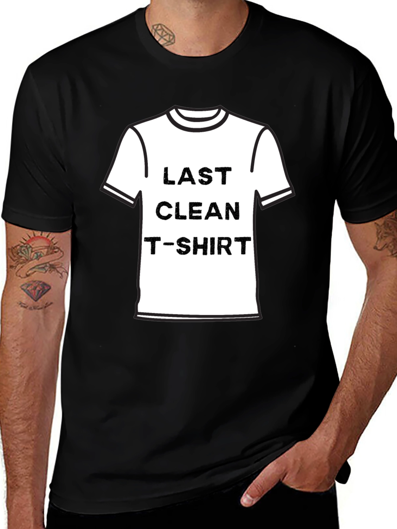 Variant 14 of Last Clean T-Shirt Graphic Tee - Funny Novelty Apparel