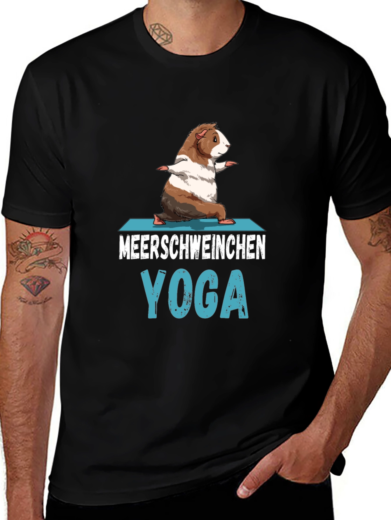 Variant 30 of Guinea Pig Yoga T-Shirt - Meerchweinchen