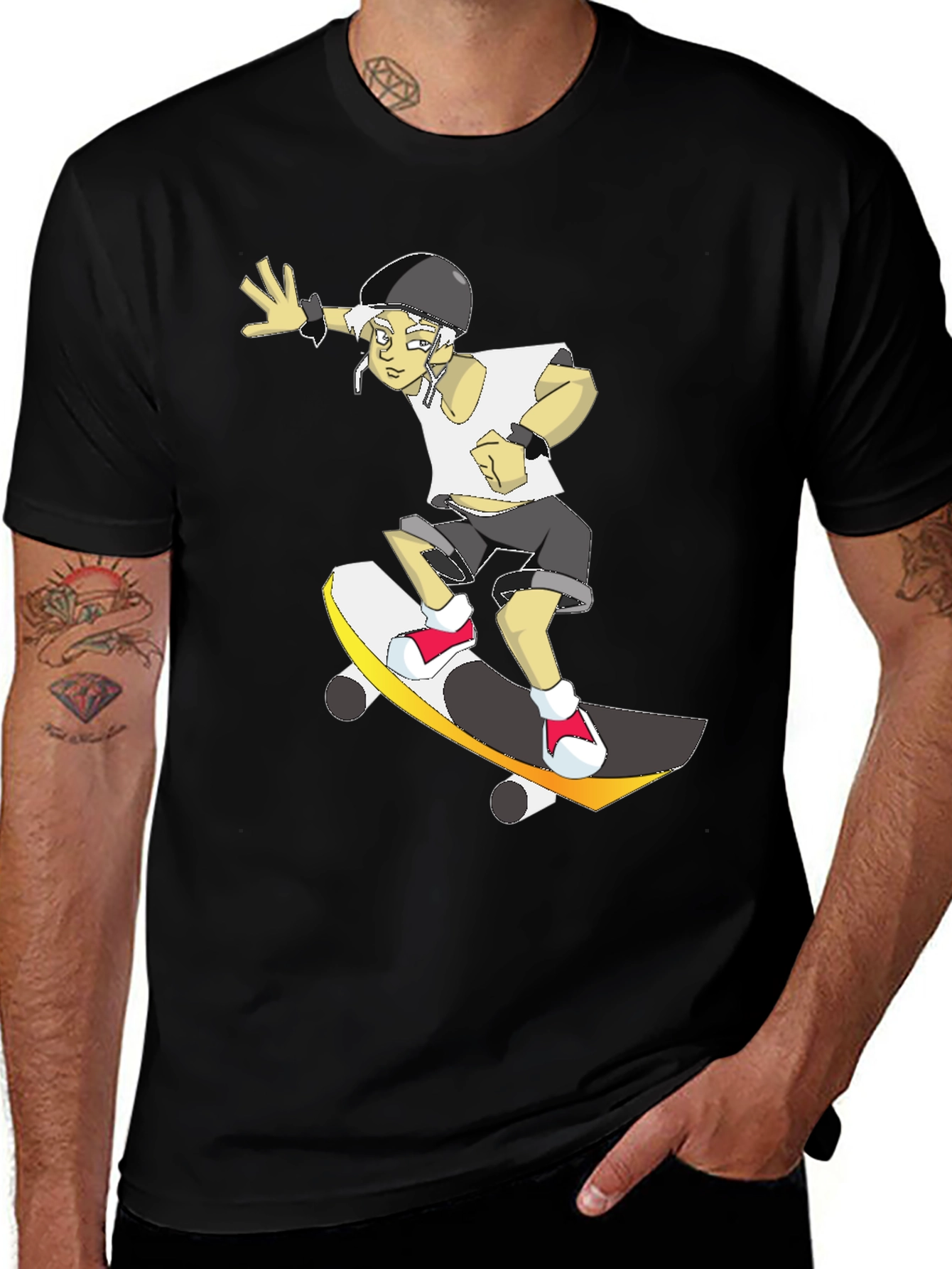 Variant 4 of Skateboarding T-Shirt - Cool Cartoon Design