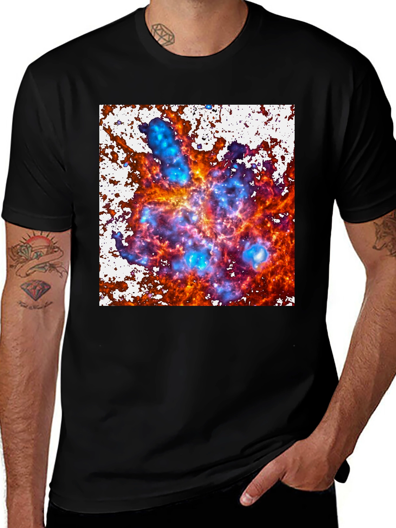 Variant 7 of Nebula Print T-Shirt