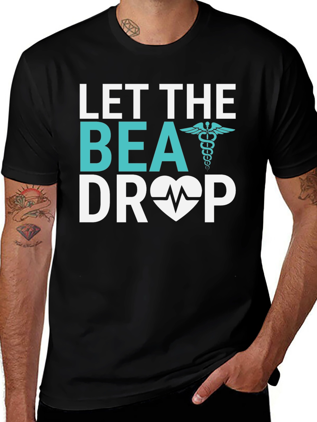 Variant 26 of Let the Beat Drop Medical T-Shirt