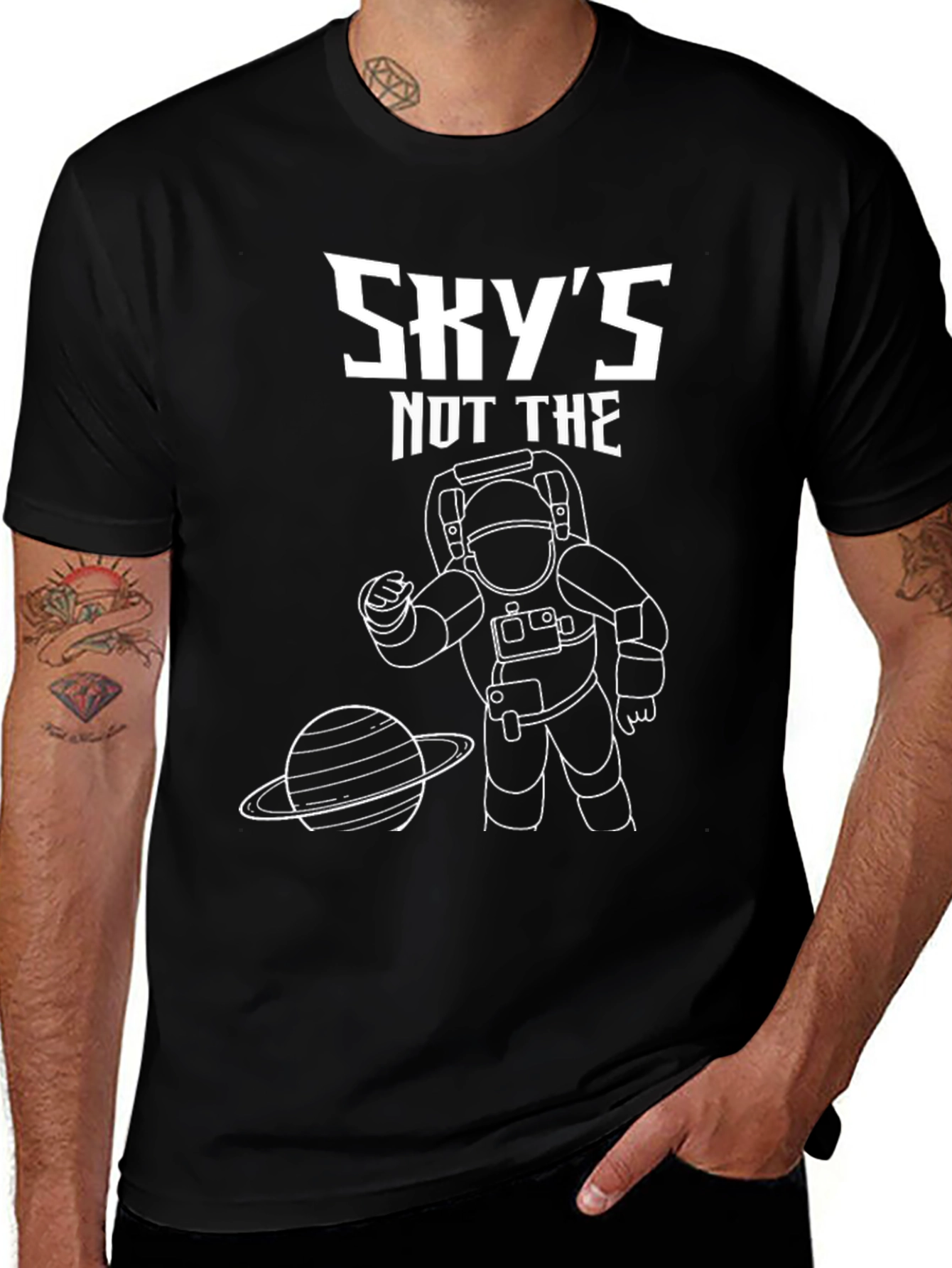 Variant 5 of Sky's Not the Limit Graphic Tee - Space Lover T-Shirt