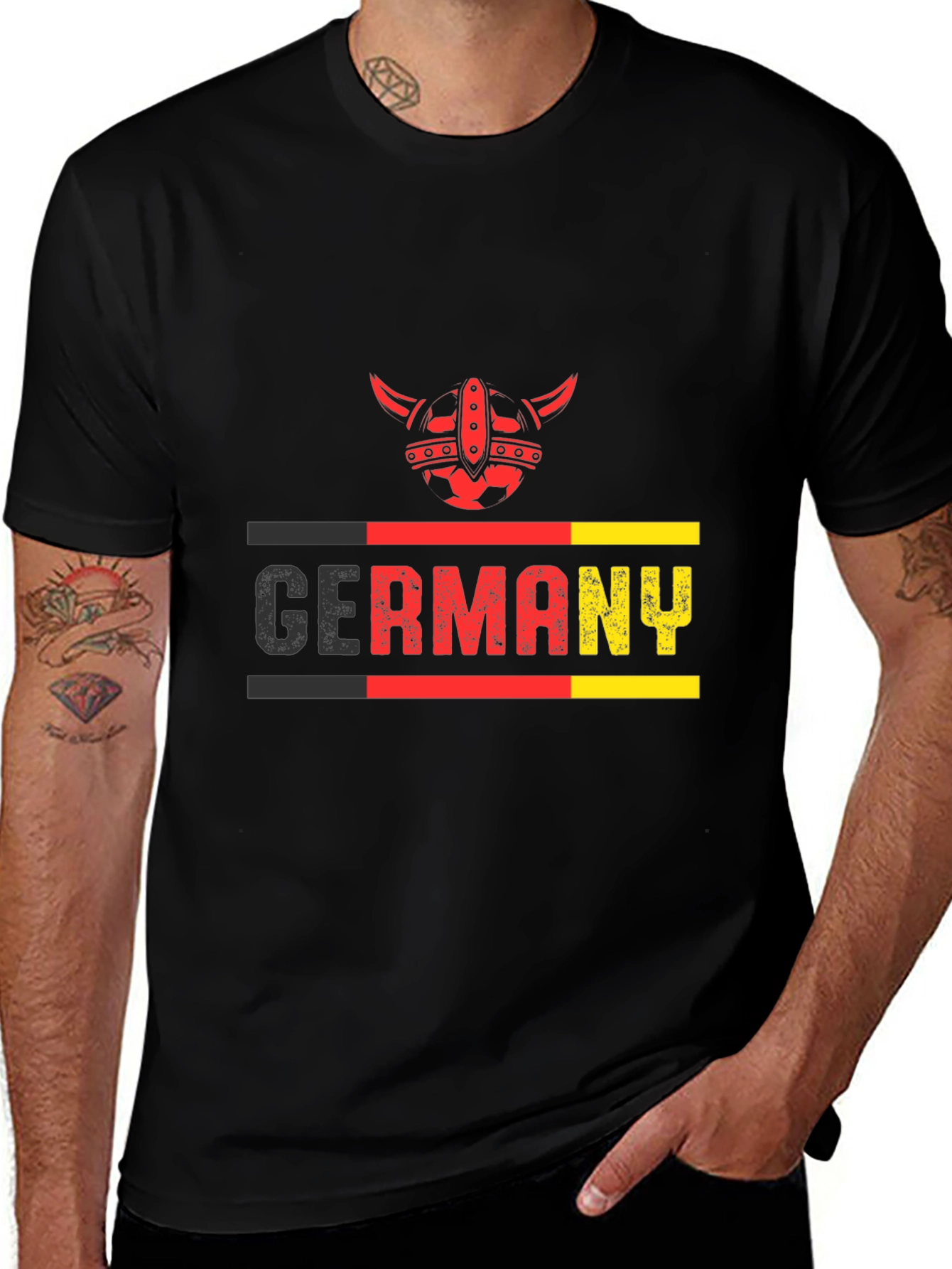Germany Viking T-Shirt - Black German Pride Tee