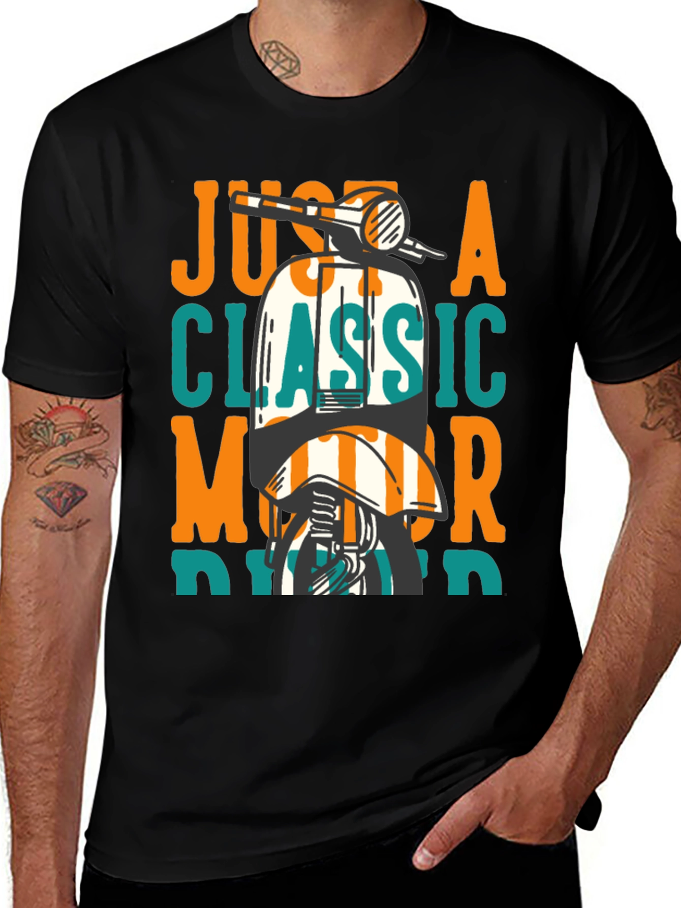 Variant 14 of Classic Motorbike T-Shirt - Retro Design