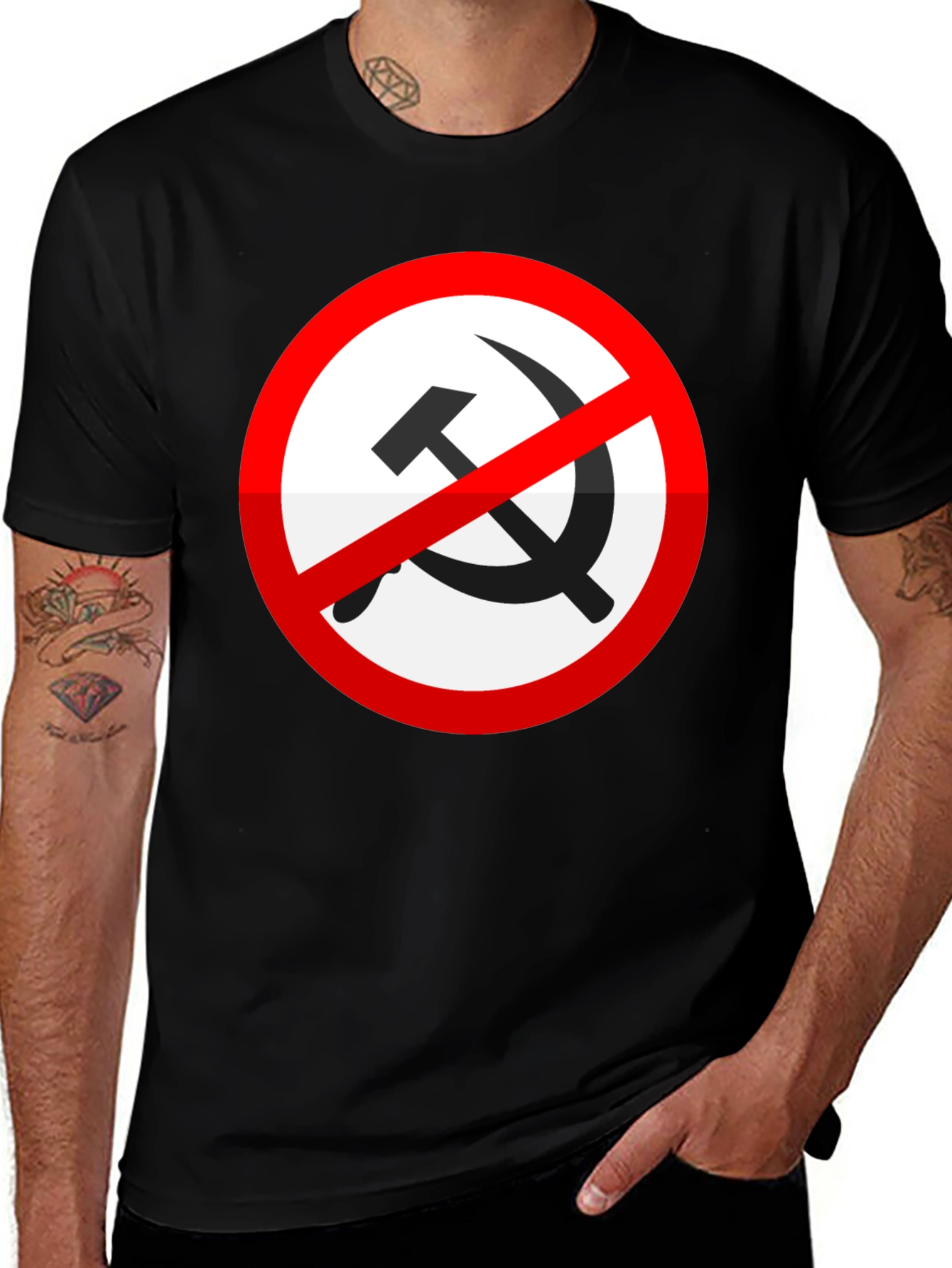 Variant 27 of Anti-Communism Symbol T-Shirt