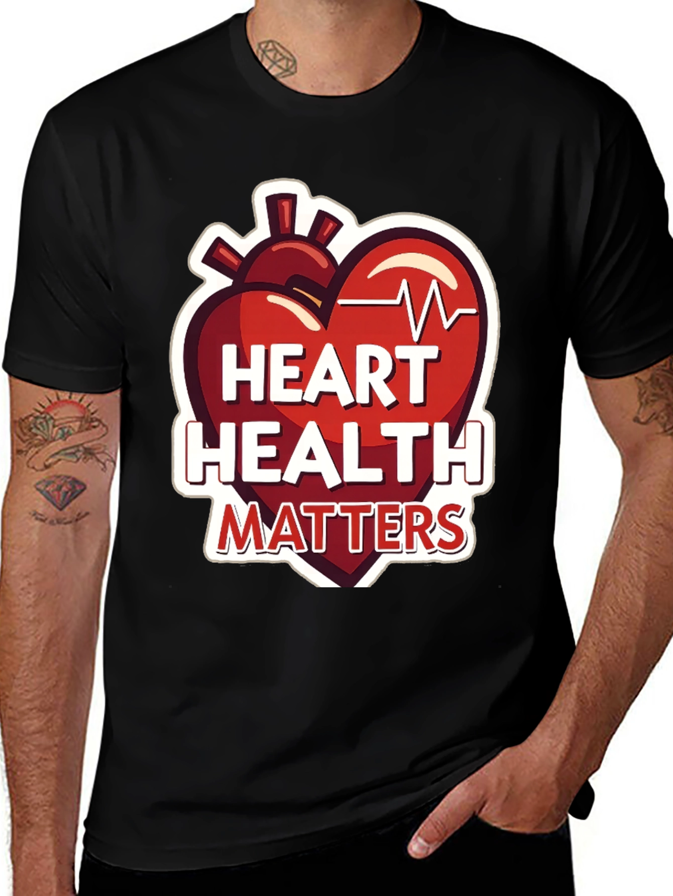 Variant 13 of Heart Health Matters Graphic Tee - Unisex