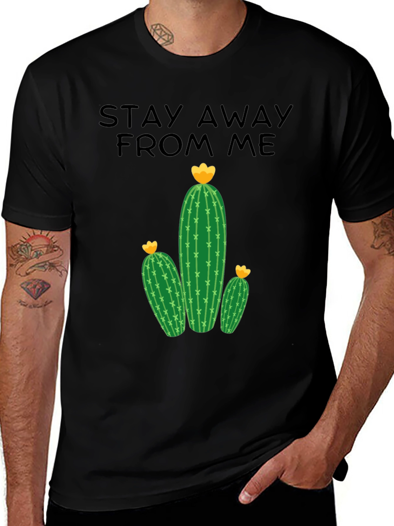 Variant 20 of Stay Away Cactus Graphic T-Shirt