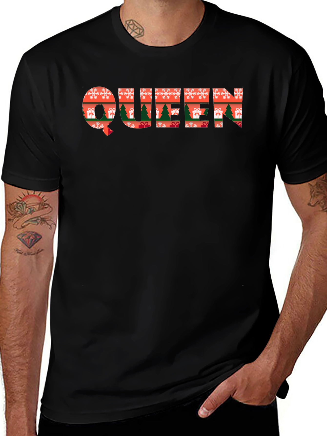 Variant 22 of Christmas Queen Graphic Tee Holiday T-Shirt