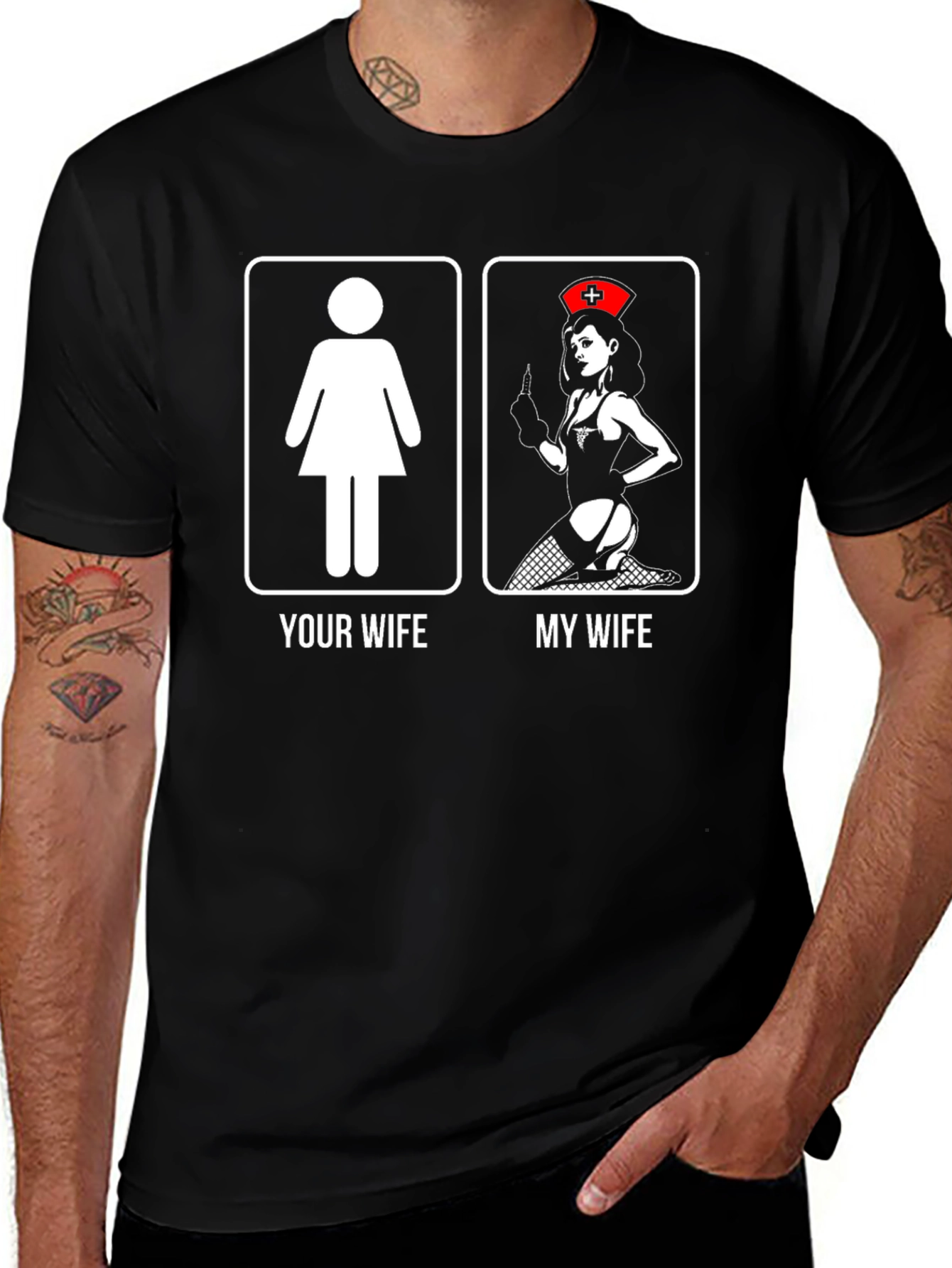 Variant 30 of Humorous "My Wife" Graphic Tee
