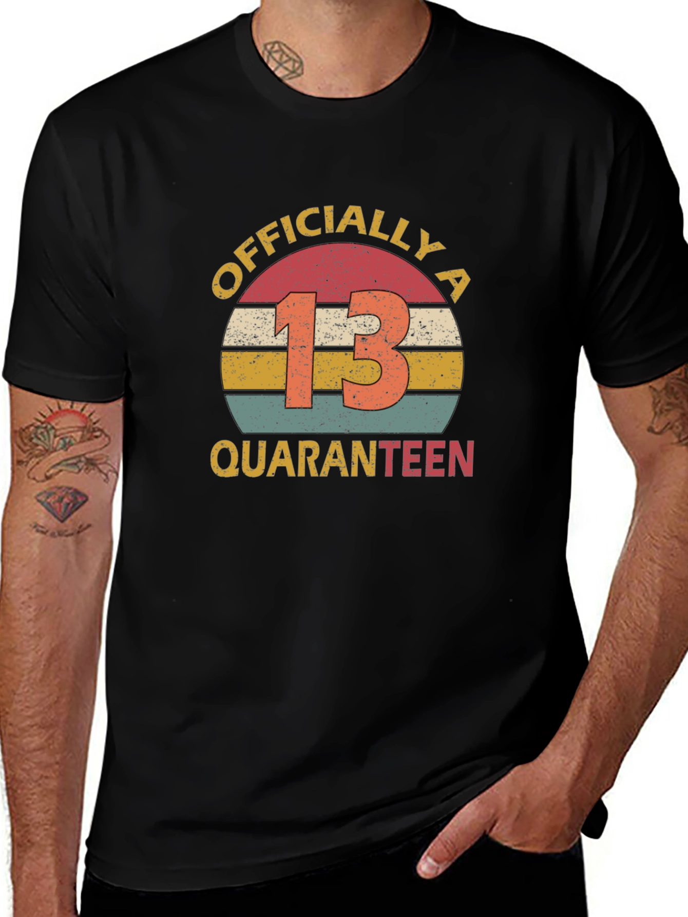 Retro 13th Birthday Quaranteen T-Shirt
