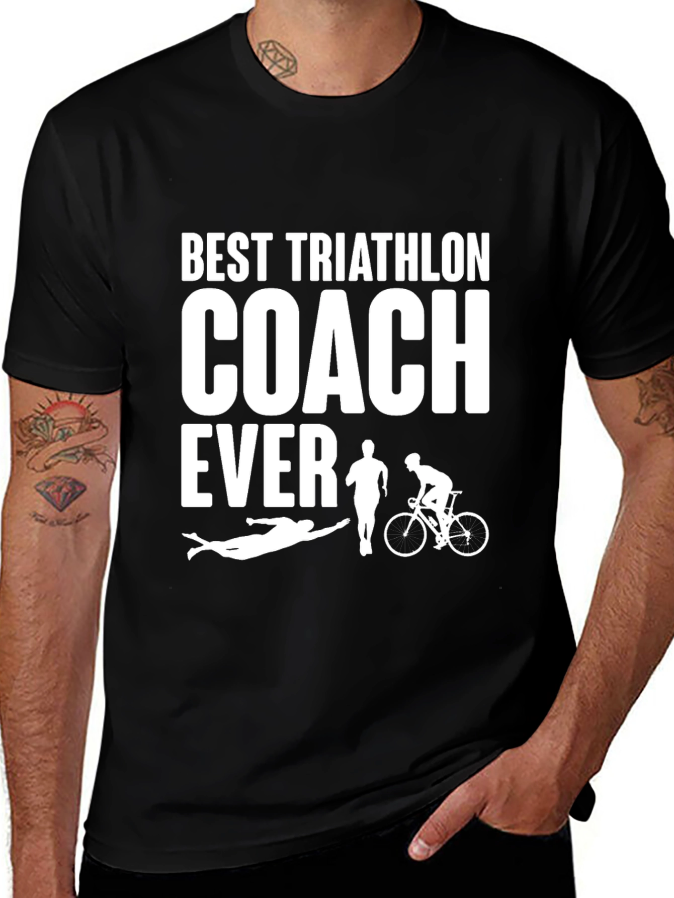 Best Triathlon Coach Ever T-Shirt - Triathlete Gift