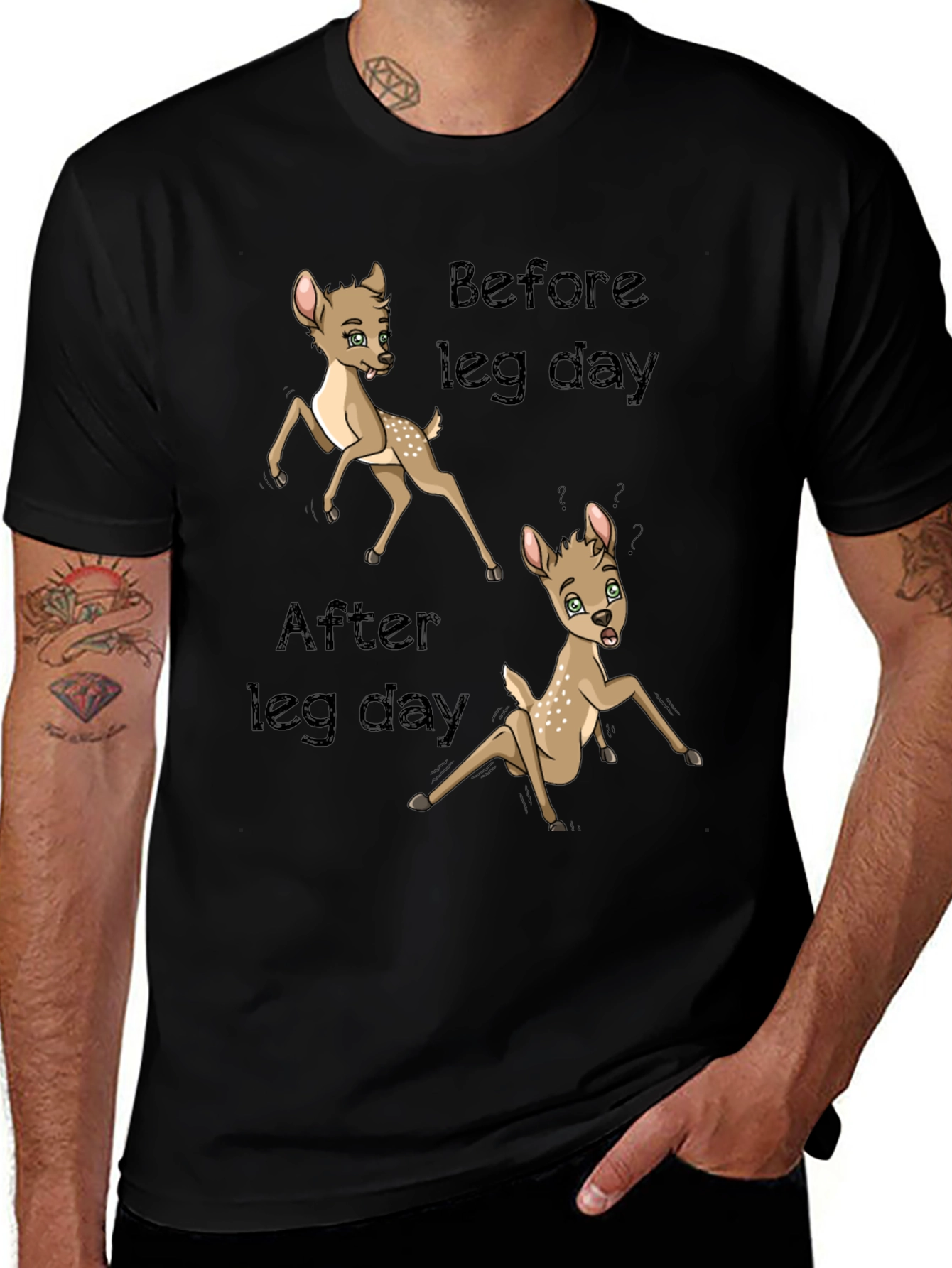 Variant 28 of Funny Leg Day Deer T-Shirt