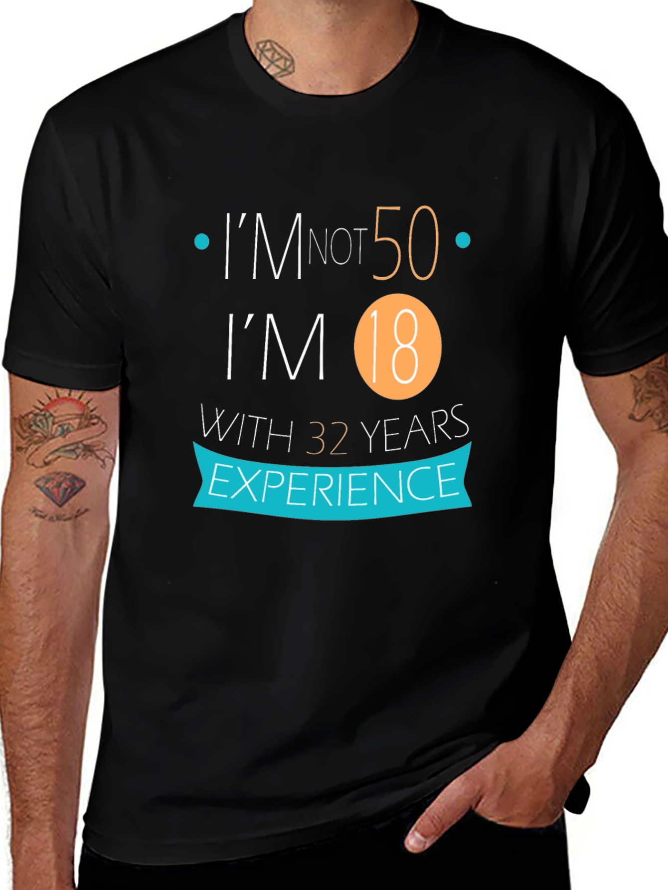 Variant 7 of Funny Birthday T-Shirt - I'm Not 50