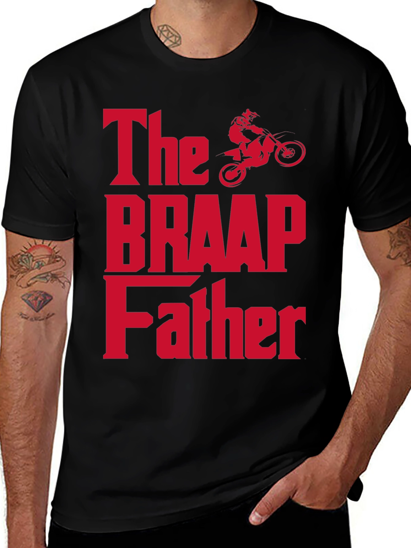 Variant 26 of The Braap Father T-Shirt - Motocross Dad