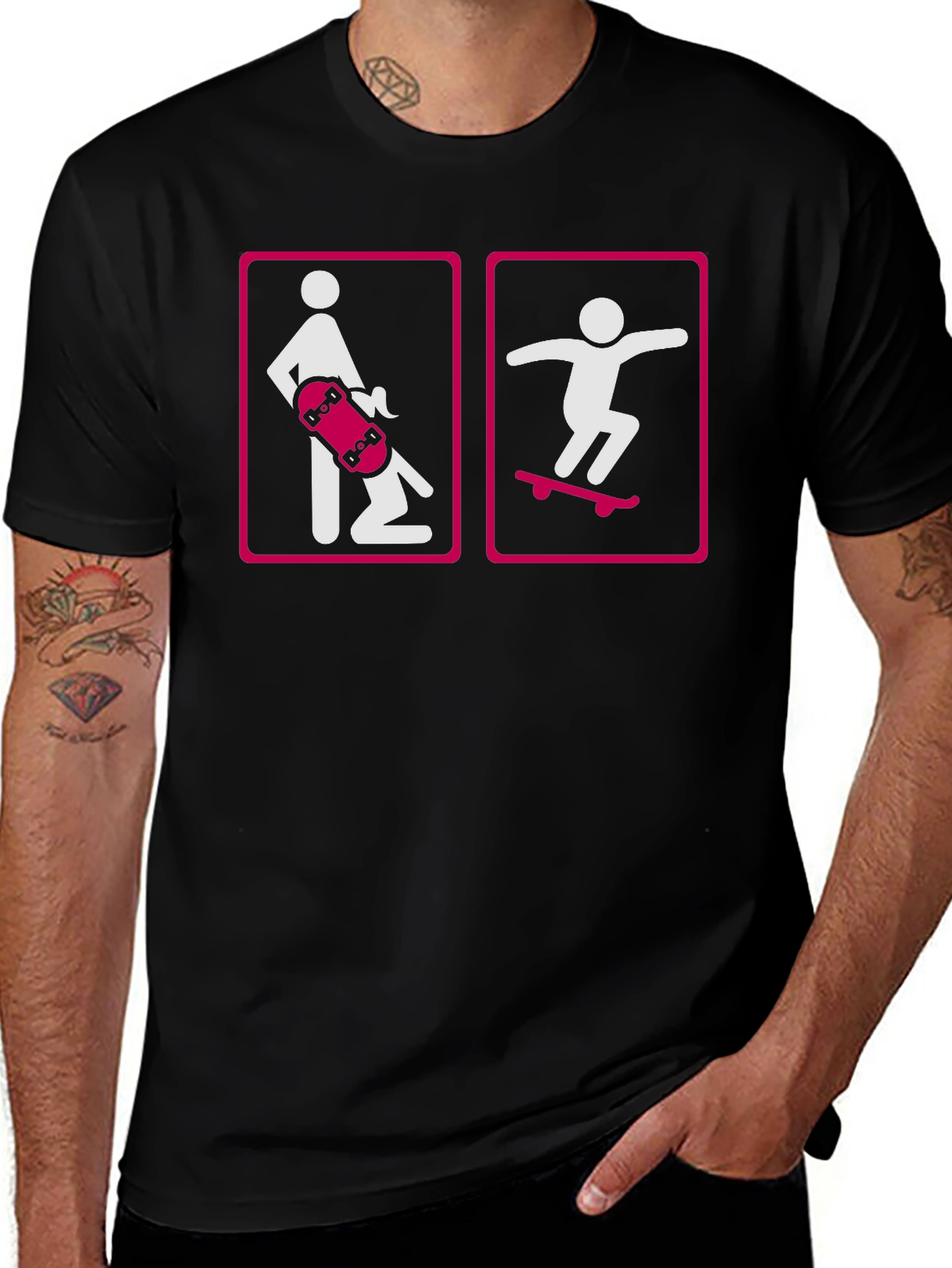 Variant 28 of Skateboarding Humor T-Shirt - Funny Graphic Tee
