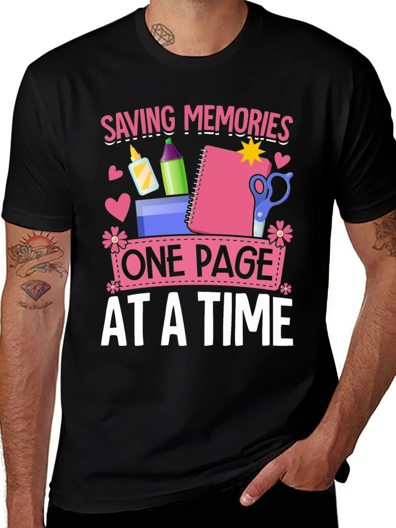 Saving Memories T-Shirt - Scrapbook Design